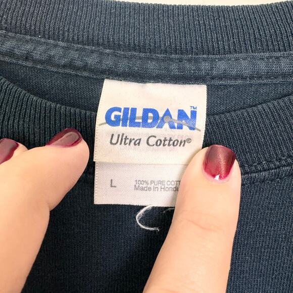 Gildan VINTAGE SIUC Motorcycle Rider Program Long Sleeve‎ shirt Size LARGE - Picture 4 of 10